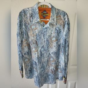 XXL Robert Graham button up dress shirt.
